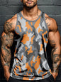 3D Print Camouflage Graphic Men's Sleeveless T-Shirt Summer New Sport Fitness Vest Outdoor Casual Man Gym Clothing Quick Drying