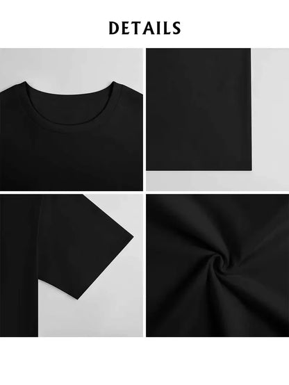 T-shirt a maniche corte da uomo in 100% cotone di grandi dimensioni, t-shirt oversize, t-shirt natalizie, t-shirt da uomo in saldo