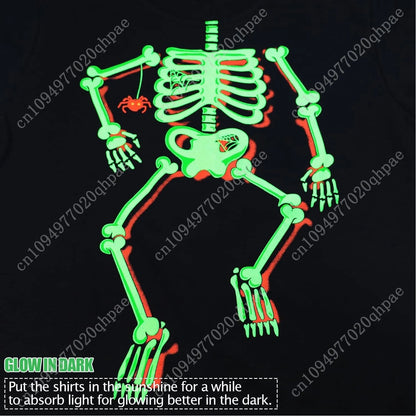 Boys Girls Halloween Sweatshirt Toddler Pumpkin Face Long Sleeve Shirt Kids Skeleton Top Clothes 2-7T