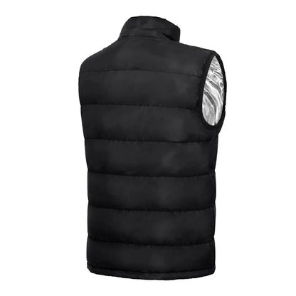 Gilet Riscaldato Elettrico 9 Zone - Giacca Termica USB Uomo Donna per Campeggio e Sport