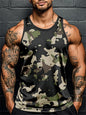 3D Print Camouflage Graphic Men's Sleeveless T-Shirt Summer New Sport Fitness Vest Outdoor Casual Man Gym Clothing Quick Drying