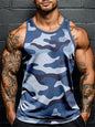 3D Print Camouflage Graphic Men's Sleeveless T-Shirt Summer New Sport Fitness Vest Outdoor Casual Man Gym Clothing Quick Drying
