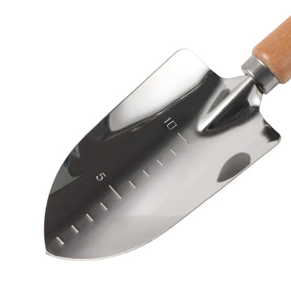 Pala larga in acciaio inossidabile Attrezzo da giardinaggio Scavo Diserbo Soil sciolto Piantare Pala Giardino Balcone Coltivazione in vaso Attrezzo manuale