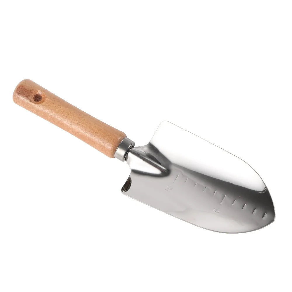 Pala larga in acciaio inossidabile Attrezzo da giardinaggio Scavo Diserbo Soil sciolto Piantare Pala Giardino Balcone Coltivazione in vaso Attrezzo manuale