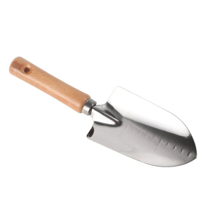 Pala larga in acciaio inossidabile Attrezzo da giardinaggio Scavo Diserbo Soil sciolto Piantare Pala Giardino Balcone Coltivazione in vaso Attrezzo manuale