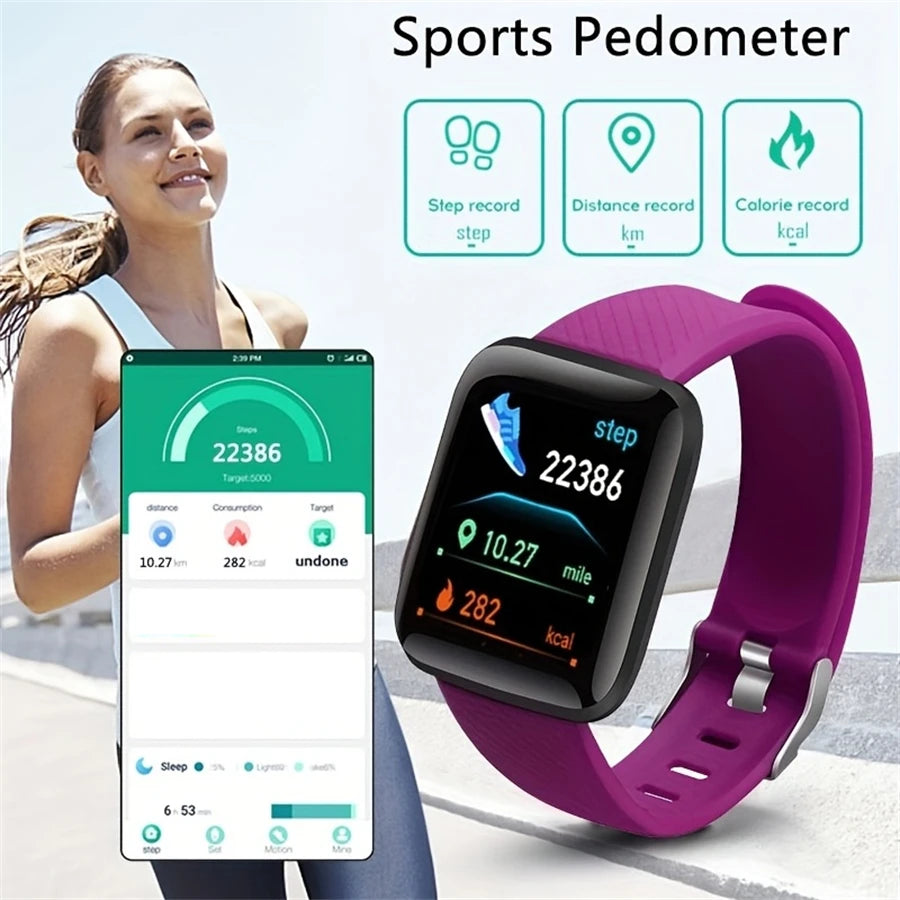 Smartwatch Uomo Donna Orologi da polso Smart Watch Messaggio Fitness Monitor Bracciale Regalo di compleanno Orologio elettronico per Android IOS