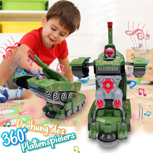Robot di trasformazione del carro armato giocattolo per ragazzi Regalo di trasformazione automatica da passeggio universale per neonati