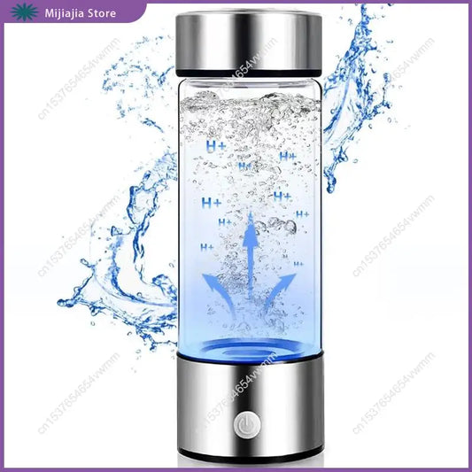 Set di bottiglie d'acqua all'idrogeno, set di generatori di acqua all'idrogeno, macchina per acqua all'idrogeno in vetro ricaricabile, tazza per la salute per viaggi a casa, SALDI