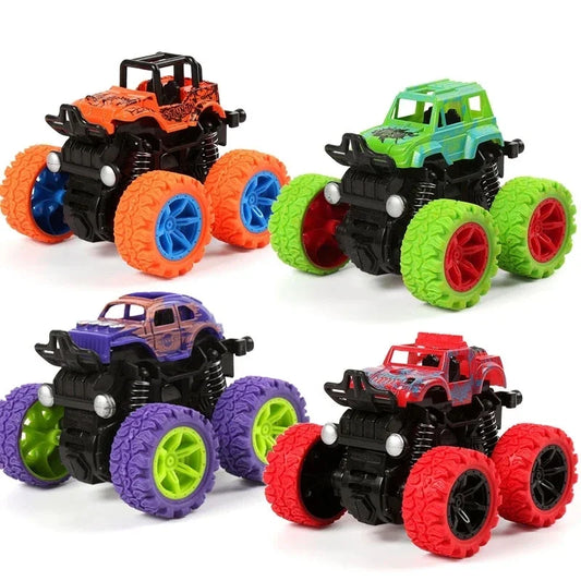 Giocattoli Auto a quattro ruote motrici Fuoristrada Stunt Dump Cars Double-Sided Inertia Car Boy Toy Car Tirare indietro Giocattolo per bambini Regalo