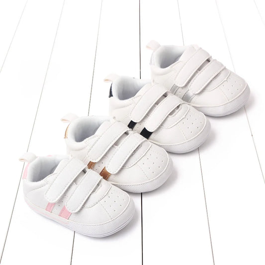 White Sneakers With Soft Soles Children's Sports Shoes For Spring/Autumn New Style Suitable For Both Boys And Girls Baby Shoes