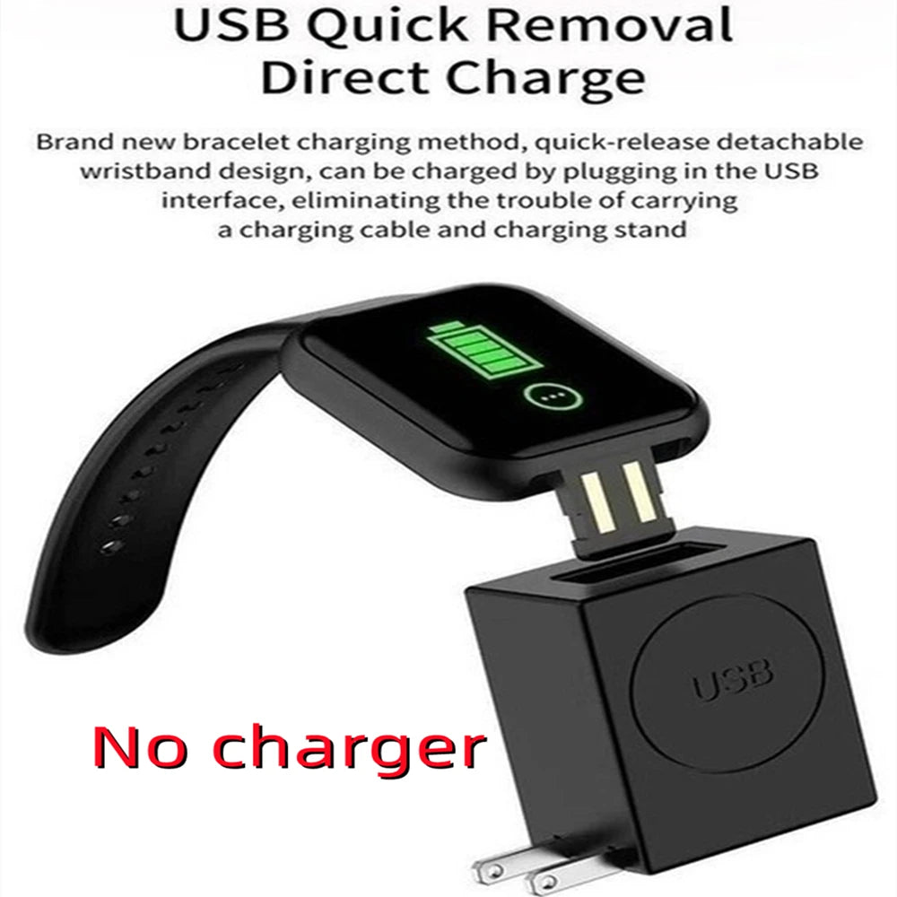 Smartwatch Uomo Donna Orologi da polso Smart Watch Messaggio Fitness Monitor Bracciale Regalo di compleanno Orologio elettronico per Android IOS