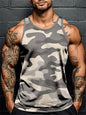 3D Print Camouflage Graphic Men's Sleeveless T-Shirt Summer New Sport Fitness Vest Outdoor Casual Man Gym Clothing Quick Drying