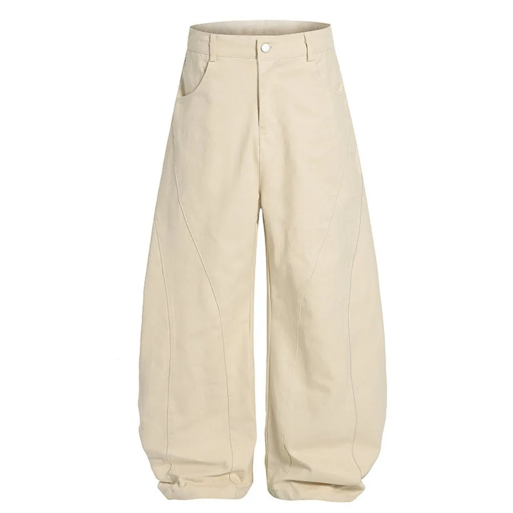 Fashion High Waist Denim Jeans Baggy Loose Star Jeans Women Y2k Retro Wide Leg Casual Pants Lady